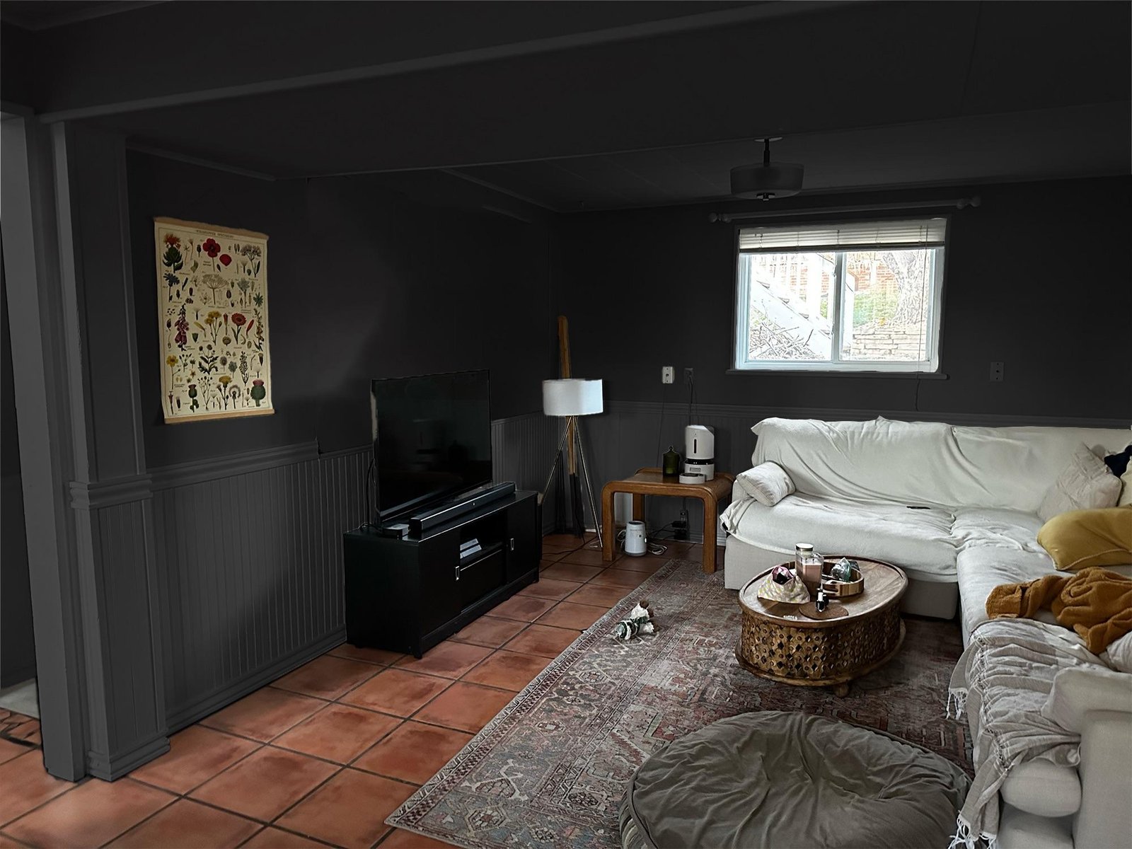 Thinking About Painting Our Entire Basement Dark Black And V0 E4gjis4zzw3c1